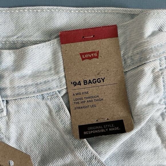 NWT Levi’s ’94 Baggy Carpenter Light Wash Straight Leg Denim Jeans - Picture 7 of 10